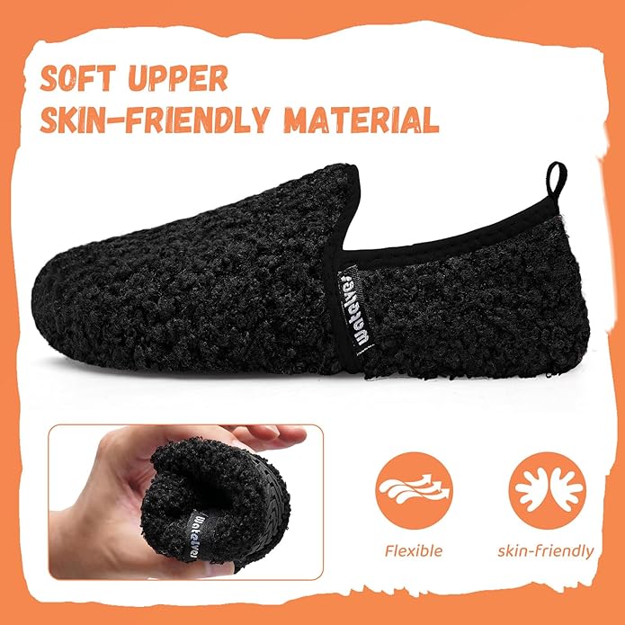 WateLves Kids Toddler Slippers Girls Boys Slip on House Shoes Lightweight Anti Slip Sock Slippers Winter Indoor Outdoor Walking Shoes