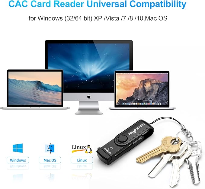 USB 3.0 SD Card Reader, Rocketek 2 Slots Memory Card Reader with a Build-in Micro SD Card Cap for SDXC/SDHC/UHS-I SD Cards, TF/Micro SD Cards Reader - Take It as a USB 3.0 Flash Drive