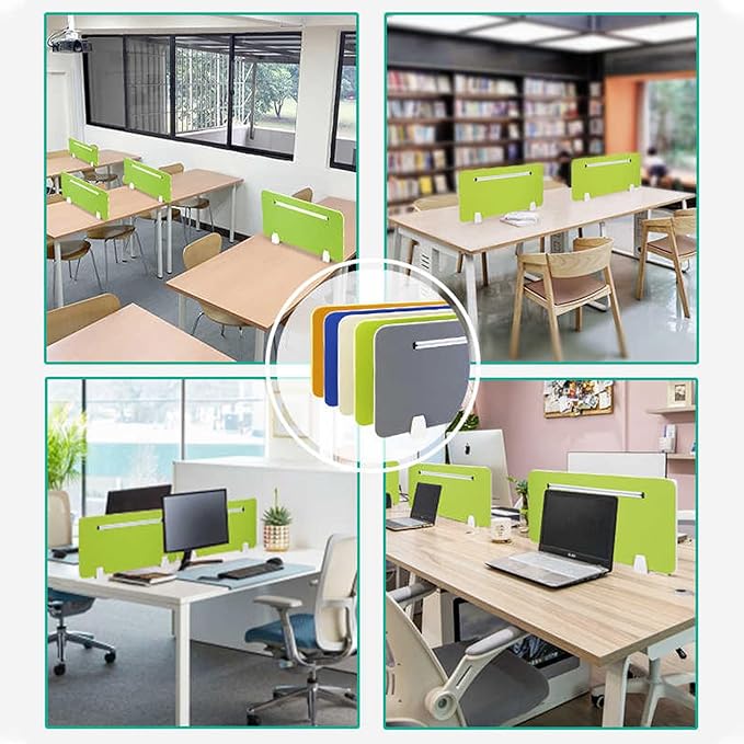 Acoustic Desk Divider Privacy Screen for Workstations Independent Partition Classroom & Office Use Soundproof Table Separator Effective Workspace Shield