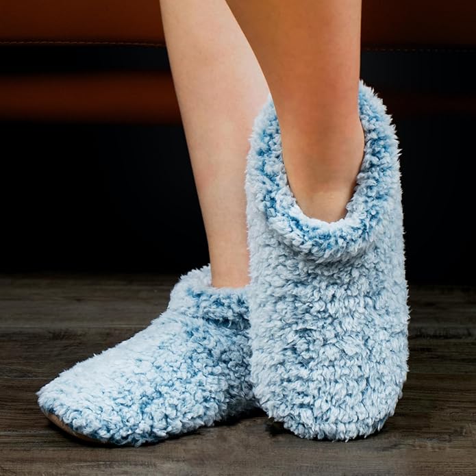 Cozylook Fuzzy Slippers for Women Indoor, Warm Bedroom Slip On Shoes, Winter Fluffy House Socks with Grippers, Cozy Christmas Gifts Unique