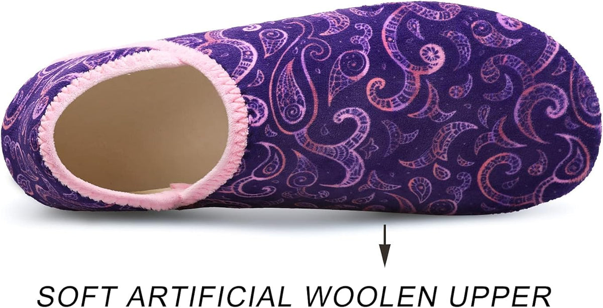 Scurtain Unisex Adults Rubber Sole Slippers