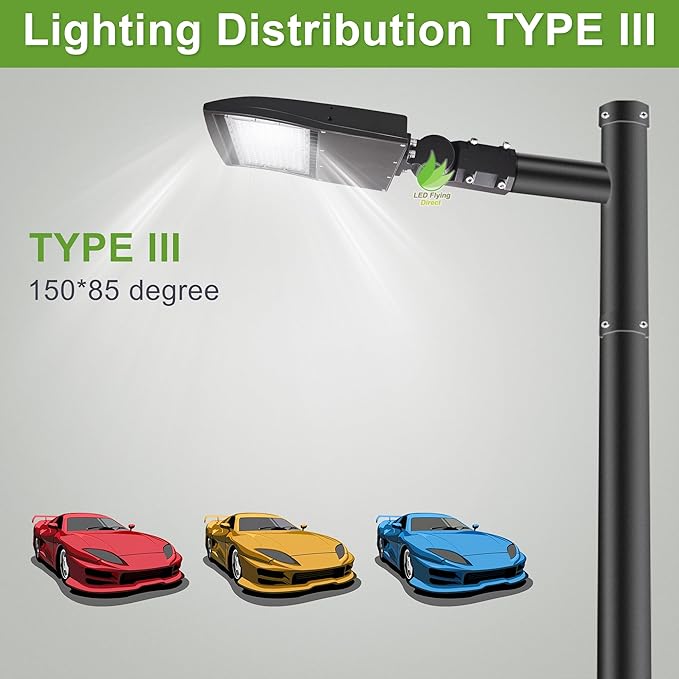 100W LED Parking Lot Area Lights, Dimmable LED Shoebox Lights, 20KV Surge Protector Built-in 13500LM 600W Equiv. Outdoor Commercial Area Road Lamps, DLC UL Approved 5000K Daylight 100-277VAC