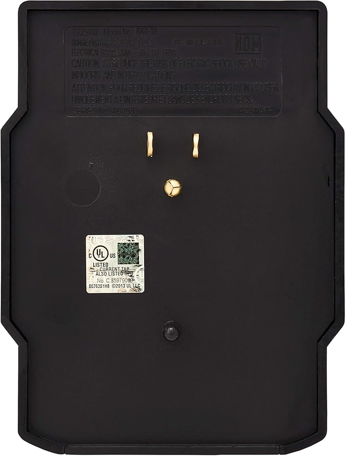 Tripp Lite 6 Outlet Surge Protector Power Strip, Direct Plug in, Black, Lifetime Limited Warranty & $10,000 Insurance (SK6-0B)