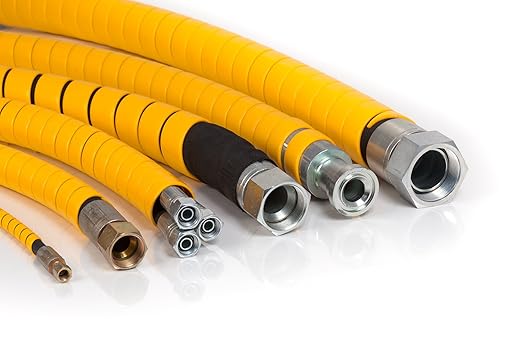Caplugs SPPC Series – Safeplast Safe-Spiral Pre-Cut Spiral Wrap, Hose & Cable Protector, Yellow HD-PE, 0.375" OD x 25' Pre-Cut Length, Hydraulic & Pneumatic Hoses (12PC25ye)