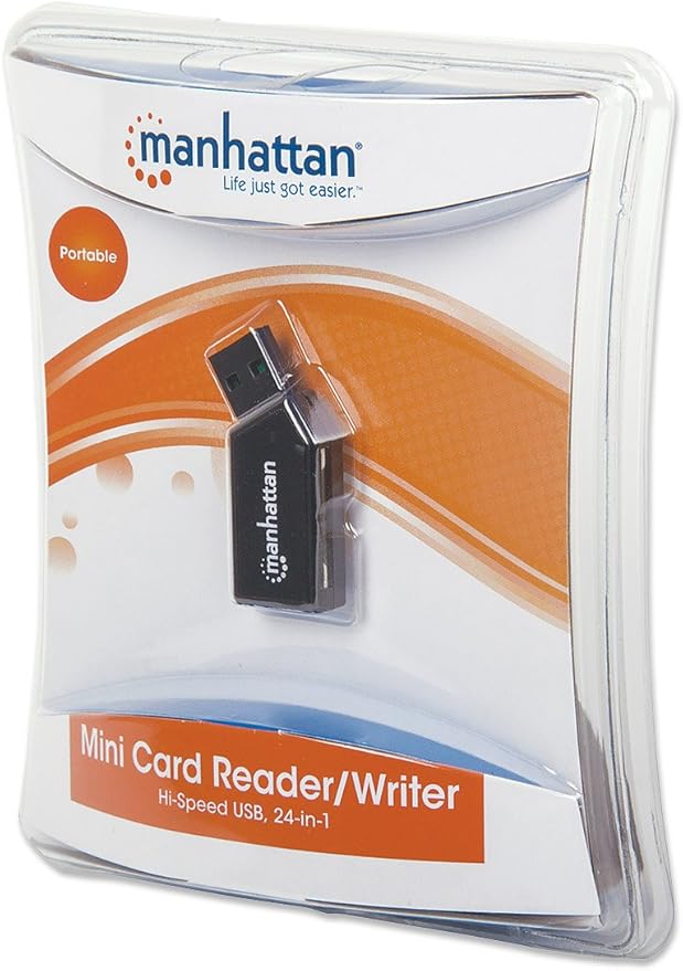 Manhattan Mini USB 2.0 Multi-Card Reader and Writer (101677)