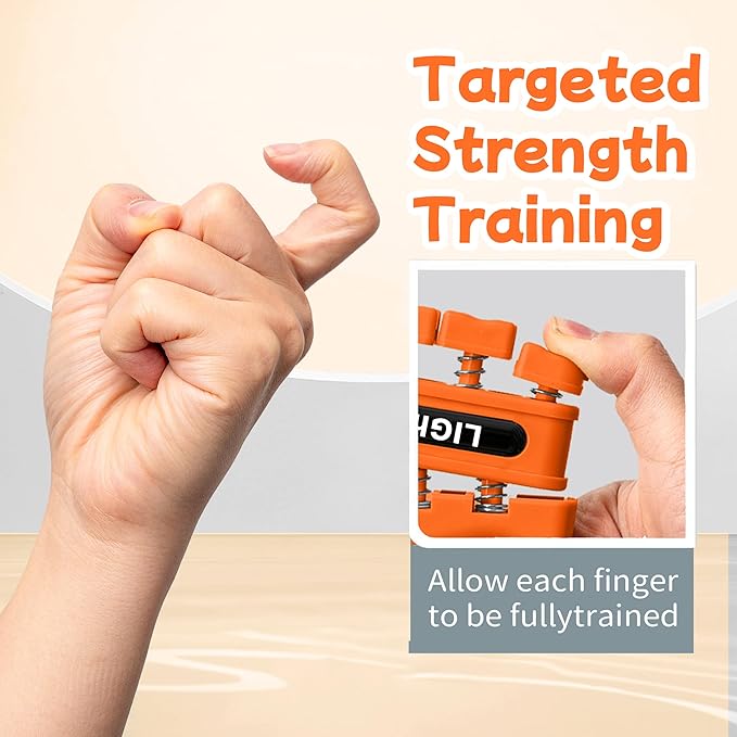 DICYWUDI Grip Strength Trainer, Finger Strength Trainer for Grip Strength Training for Fingers, Wrists, and Hands for Home, Office, Gym, Climbing, Athletes, Musicians, and Therapy