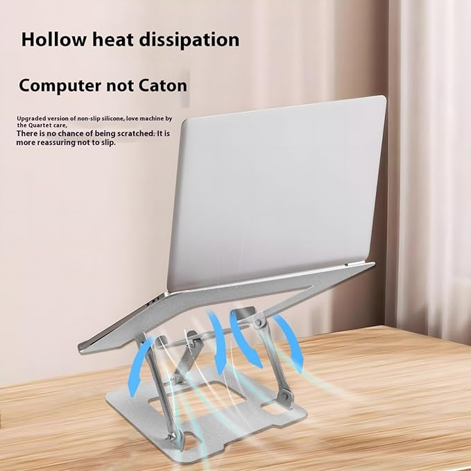 Ywmsfl Foldable Computer Stand Adjustable Tablets Holder Bracket Ergonomic for Laptops Tablets Phones Lightweighted Office Desk with