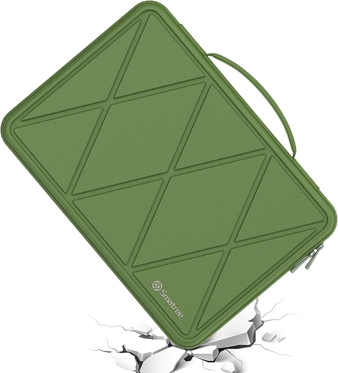 Smatree Hard EVA Protective Sleeve Compatible for 14 inch ASUS Vivobook 14 X1407, Vivobook 14 M1407/X1407QA Copilot+PC, Vivobook S14 S3407QA Copilot+PC, Zenbook 14 UX3402 Case, Green (X8042TG)