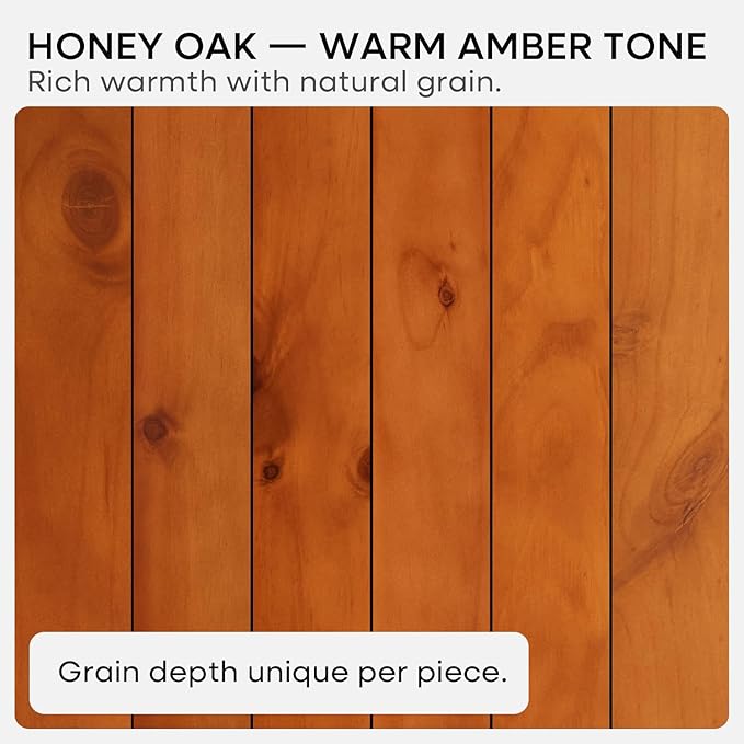 Homeforia 20 inch Floating Shelf Oak, High End Solid Real Wood 20inch Long Floating Shelves for Wall Mounted, Honey Oak Wooden 20in Floating Shelves, Heavy Duty Bracket, 20 X 6.5 X 1.75 inch, Set of 3