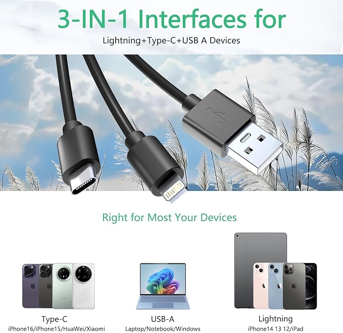 Memory Stick Pro Duo Adapter - 4 in 1 SD/TF/MS/XD Card Reader for iPhone 16/15/14/iPad/PC/Android/MAC, Lightning/USB-C/USB-A Multi Memory Card Reader Digital Camera Adapter for Sony Cybershot SD Card