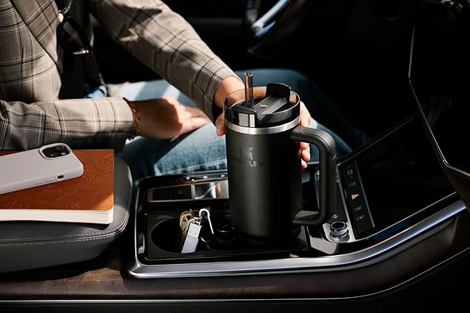STANLEY Quencher H2.0 Tumbler with Handle and Straw 40 oz | Flowstate 3-Position Lid | Cup Holder Compatible for Travel | Insulated Stainless Steel Cup | BPA-Free | Pistachio