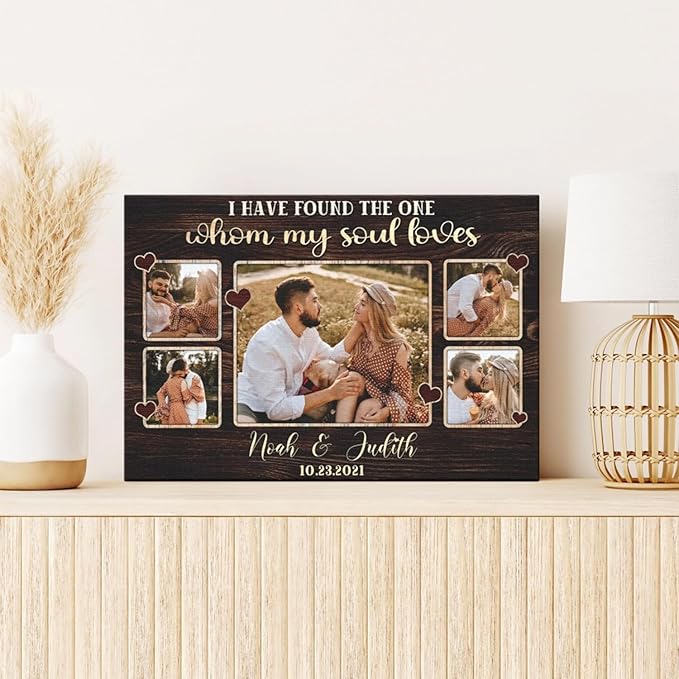 Dem Canvas Personalized Canvas Prints: 'I Have Found The One' - Couple Romance & Wedding Gifts, Custom Anniversary & Valentine Canvas Art (30x20)