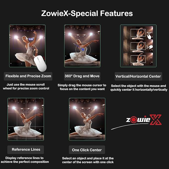 zowietek 4K USB/HDMI/LAN PTZ Camera, Ergo-Ease Remote Control, Auto Focus, 18X Optical Zoom, Live Streaming for Video Conference, Meeting, Church, Event, Teaching