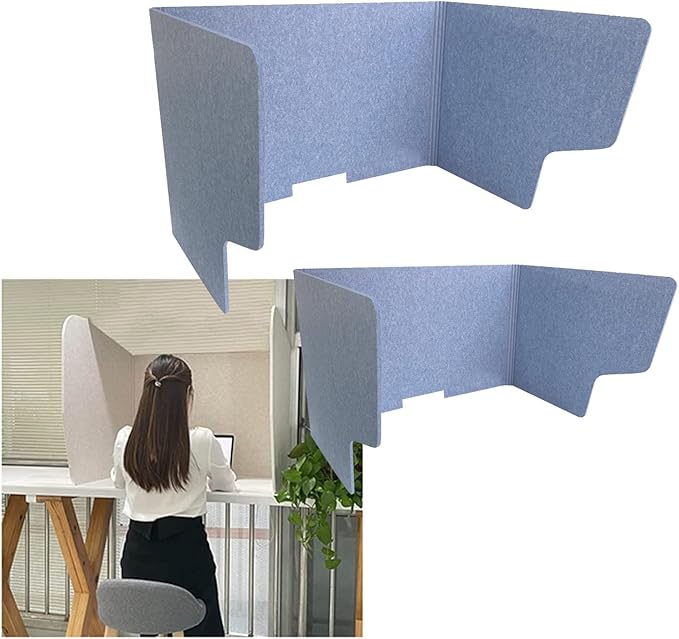Portable Acoustic Desk Dividers2 Pack Foldable Privacy Screens Perfect for Schools Classrooms OfficesCustomizable Soundproofing Partition Panels