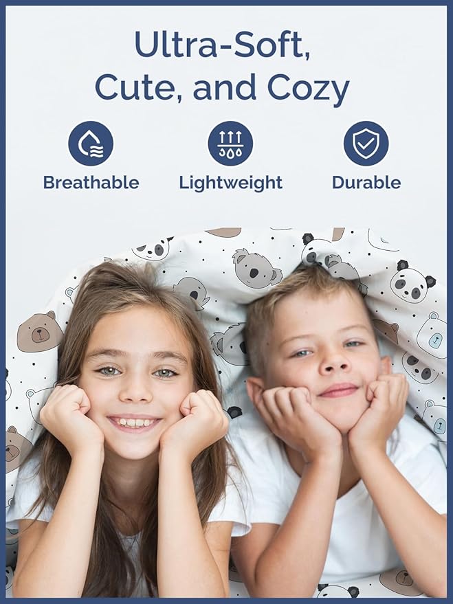 Kids Bears Full 4 Piece Sheet Set - Boys, Girls, Teens, Toddler - Easy Fit, Deep Pockets - Breathable, Hotel Quality Bedding Sheets - Machine Washable - Wrinkle Free - Cute, Cozy & Soft - CGK Linens