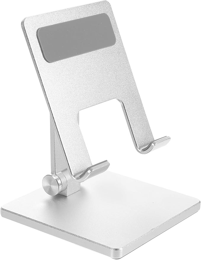 DECORNIJIA Adjustable Metal Tablet Desk Mount Stand with Multi-Angle Folding Holder for Office and Home Use Portable Tablet Bracket Compatible with Ipad