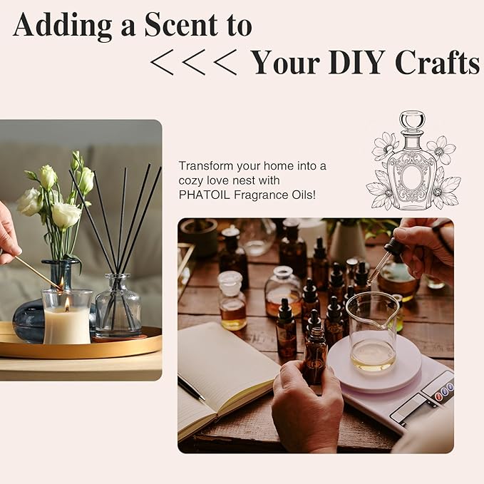100ML/3.38fl.oz Orange Blossom Fragrance Oils, PHATOIL Orange Blossom Oil for Diffuser, Humidifier, Scented Oils for DIY Soap, Candle Making with Premium Glass Dropper