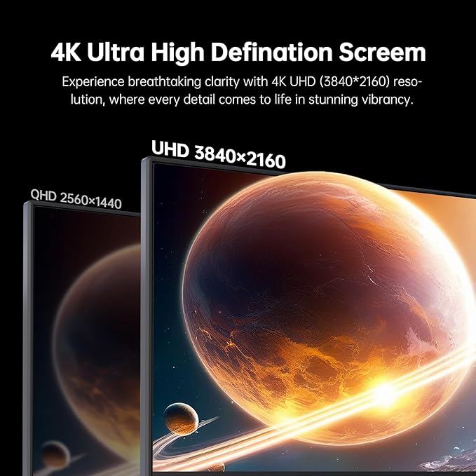 KTC 27 Inch 4K UHD(3840 * 2160) Computer Monitor - IPS Monitor, 60hz, HDR400, Anti-Blue Light Screen, DCI-P3 95% 125% sRGB, Support FreeSync and GSync, PC Monitor for Design, Work,Casual Gaming