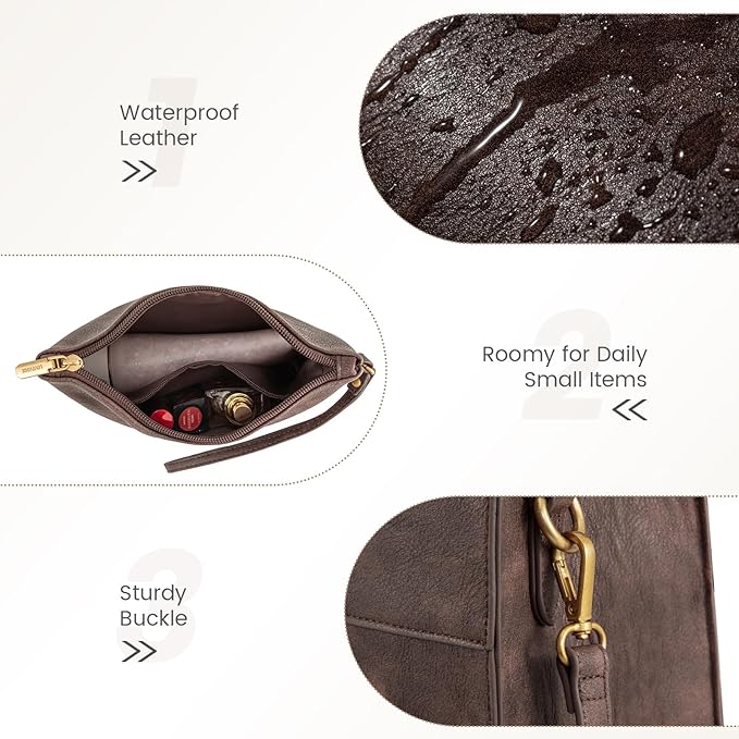 LOVEVOOK Laptop Bag for Women, 15.6 Inch Laptop Tote Bag, Vintage Leather Work Bags for Women, Waterproof Computer bag with Clutch Purse, Large Capacity Briefcase, Business Office Bag