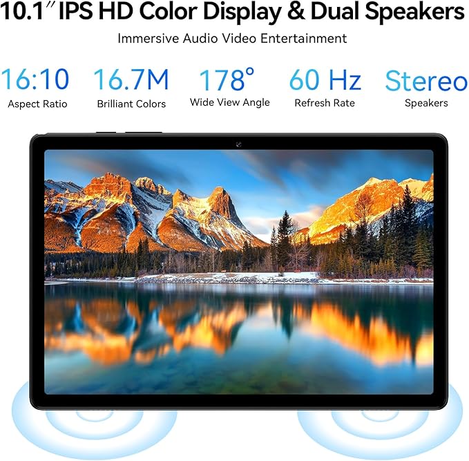 Topsand 10 Inch Android 15 Tablet with SIM Card Slot Uncloked,4G Cellular Tablet Phone, Octa-Core, 12GB+64GB, 2TB Expandable, Dual Cameras, 2.4G/5G WiFi, BT5.0, GPS (Case Included)