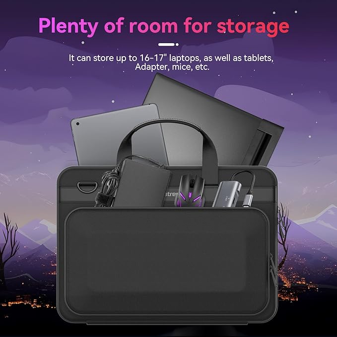 Smatree Heavy Duty Hard Case Compatible for 16 inch ASUS ROG Strix SCAR 16 2025/2024/2023, ROG Strix G16 2025/2024/2023,ROG Zephyrus Duo 16 2023/2022, 15.6 inch ASUS ROG Zephyrus Duo 15 SE 2021 (A800)