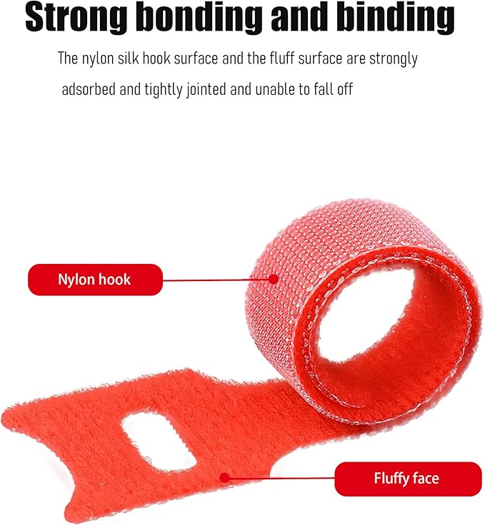 60 Pcs Cable Labels & Reusable Hook and Loop Fastening Ties Set - 30 Pcs Cord or Wire Labels & 30 Pieces Cable Tags for Electronics, Home & Office Cord Management
