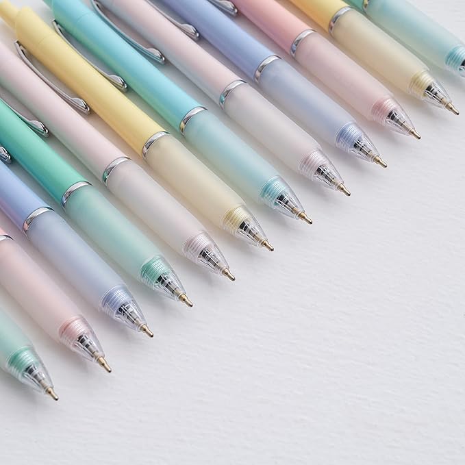 Aisibeiger Ball Point Pen Black Ink Ballpoint Pens with Super Soft Grip Medium Point 1.0mm Office Pens (12 pack)