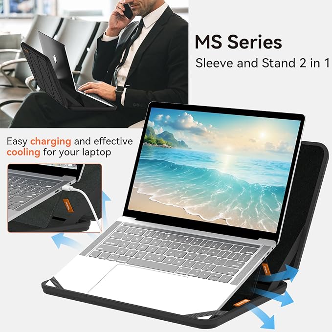 Smatree MS50T Hard EVA Protective Sleeve Case with Stand Compatible for 14 inch Acer Aspire 14, for Acer Swift Go 14-SFG14-71T/71, for Acer Aspire Lite 14 AL14-31P-C0S2, for Acer TravelMate P6 TMP614