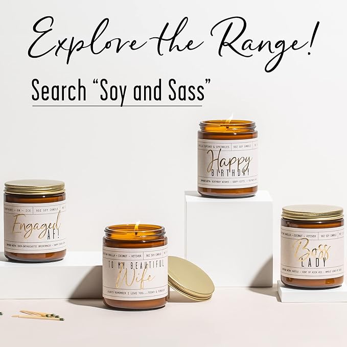 Housewarming Gift, House Warming Gifts New Home, Housewarming Gifts for New House - 'New Home' Soy Candle, w/Vanilla, Coconut & Vetiver I New Home Gifts for Home I 9oz Jar, 50Hr Burn, Made in USA