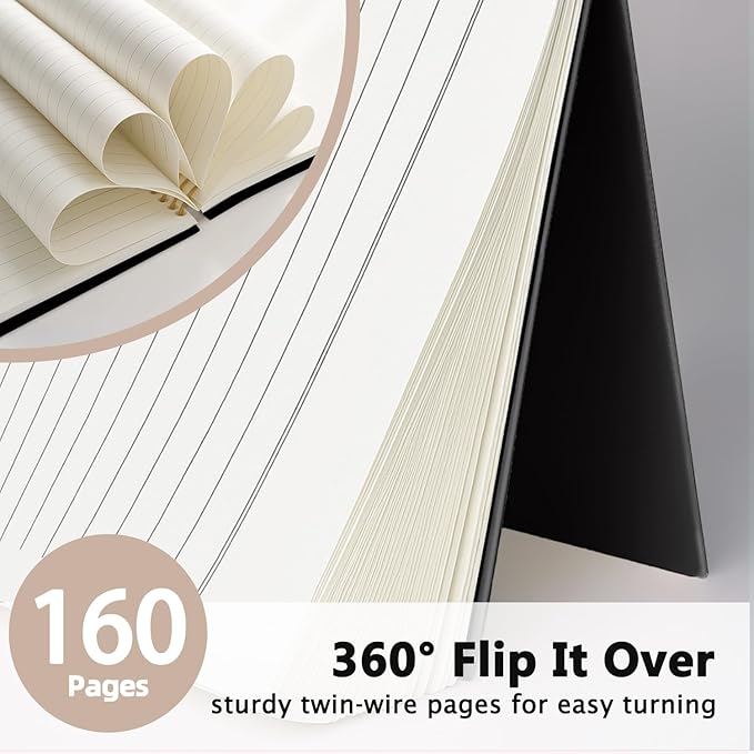 LIANGW Funny Notebooks for Work, Sarcastic Notebooks for Work, Funny Office Gifts for Coworkers, Funny Office Supplies, Black Hardcover Spiral Notebook 5.5x8.3 Inch