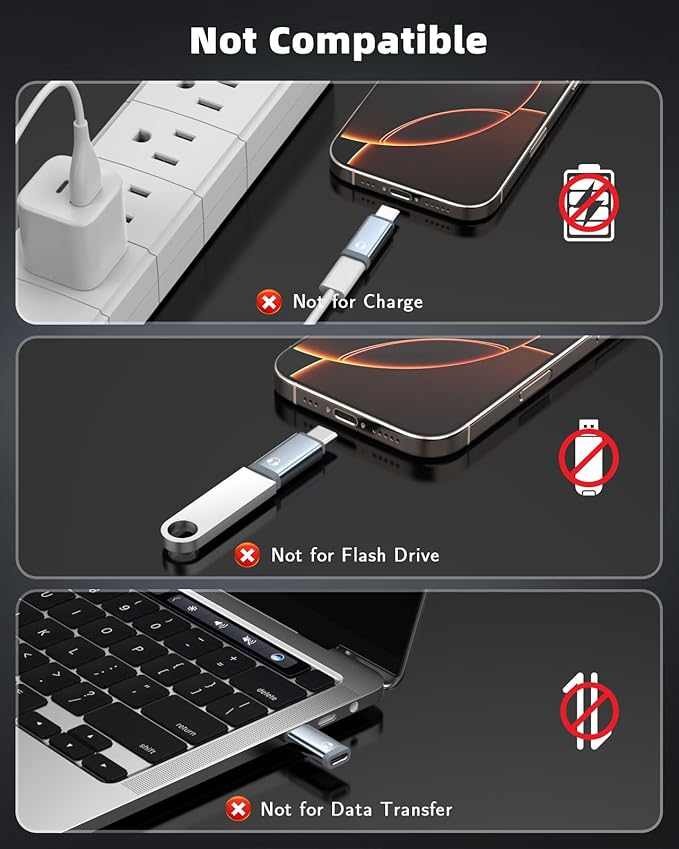 MoKo Lightning to USB C Adapter Audio Only for Apple Earpods with Line Control, Not for Charging/Data Transfer, Lightning to USB C Adapter for iPhone Air 17 16 15 Pro Max Plus, iPad Pro/Air, Gray