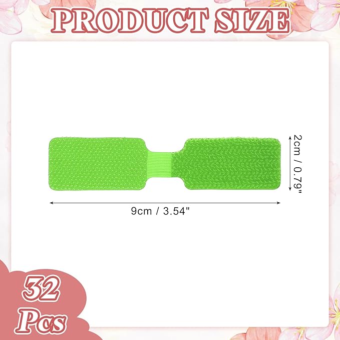 PATIKIL 3.5 x 0.8 Inch Cable Labels, 32 Pcs Electronic Cable Identification Tags Nylon Write on Wire Labels Rectangle Cord Tags Labeling for Electronics Management Organization, Green