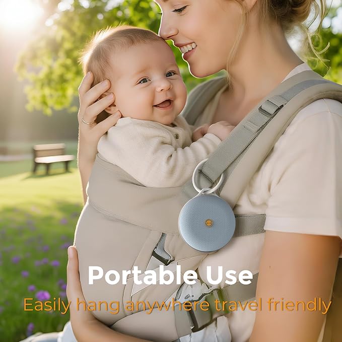 Gianna Portable White Noise Machine, Custom Recording, Free Updateable Sound Library, Rechargeable Sleep Machine with Light & Timer, Baby Sound Machine for Sleeping and Travel