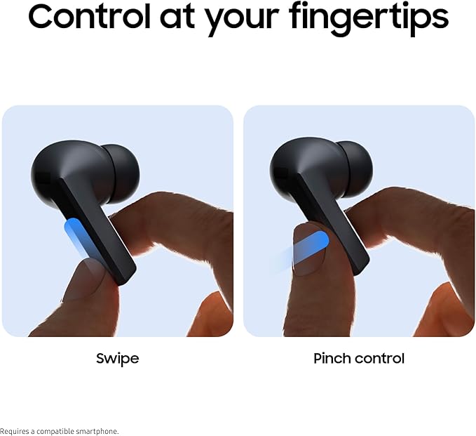 SAMSUNG Galaxy Buds 3 FE (2025) True Wireless Bluetooth Earbuds, Active Noise Cancellation, Powerful Sound, Clear Calls, Long Lasting Battery, Hands Free AI, Gray [US Version, 2 Year Warranty]