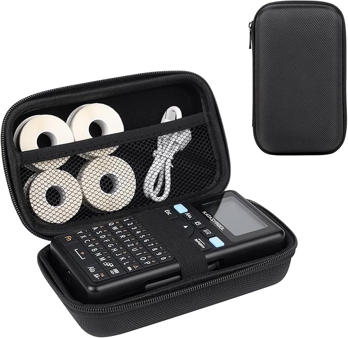 SUPVAN E11 Nylon Hard Protective Travel Case, Waterproof Shockproof Scratch Resistant Carrying Case for E11 Label Maker and Tapes, External Hard Drive, Power Bank, Cell Phone, Cable