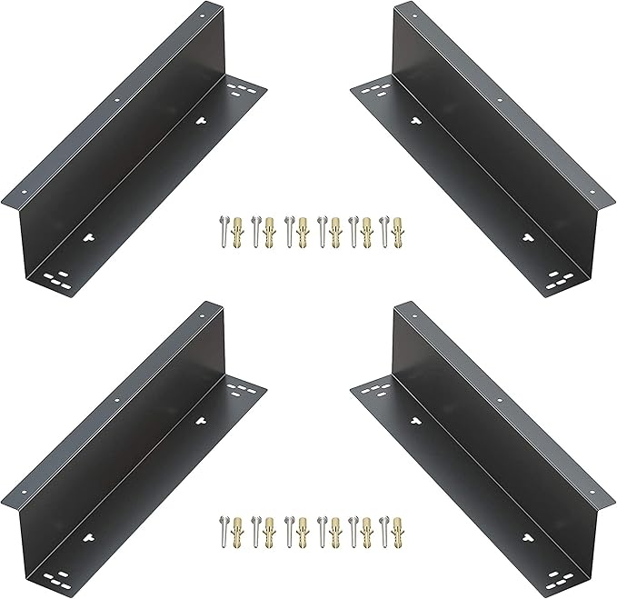 TidyFriend Cash Register Stand Brackets, 16 in Cash Drawer Under Counter Mount Brackets, Heavy Duty Steel Mounting Brackets for Square Cash Drawer, Brackets for Cash Drawer Under Counter (2 Pack)