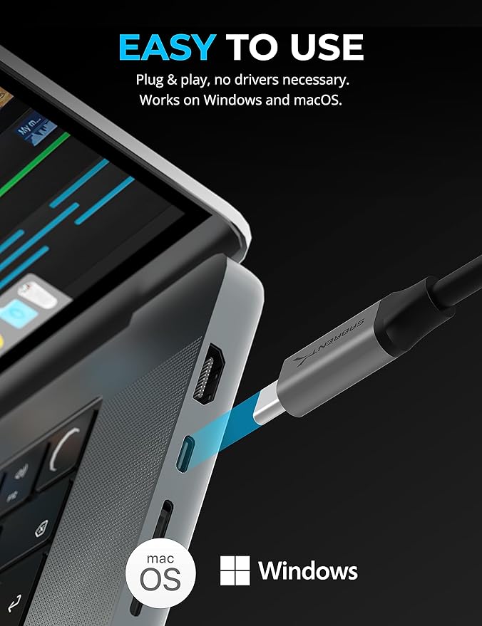 SABRENT USB-C Multi-Card Reader for CFexpress Type B, CFast 2.0, and microSD/SD Cards (CR-C4PM)