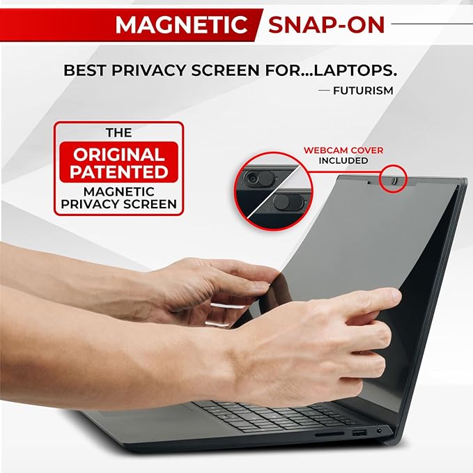 SightPro Magnetic Laptop Privacy Screen 14 Inch 16:10 - Removable Computer Privacy Filter Shield and Protector
