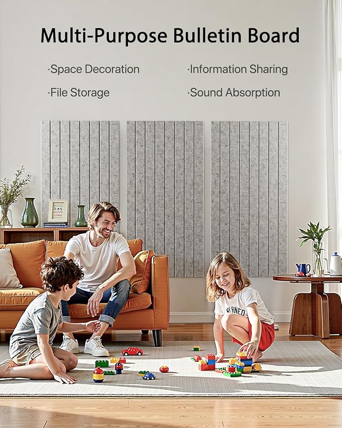 Soundproof Wall Panels Self-Adhesive, 3 Pack Large Acoustic Panels 47.2"x23.6"x0.35" High Density Sound Proof Panels for Walls, Noise Absorbing for Home Studio, Office, Game Room