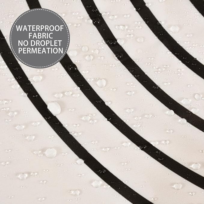 Boho Mid Century Shower Curtain, 60Wx72H Minimalist Abstract Arch Sun Modern Washable Waterproof Polyster Stall Size for Bathroom with Hooks