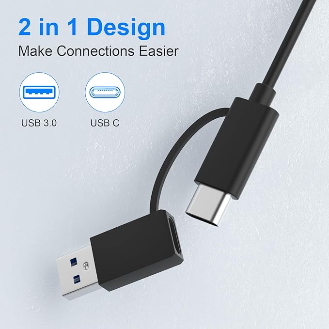 CFexpress Type B Card Reader, 6-in-1 USB 3.2 10Gbps CFexpress Card Reader Adapter for CFexpress Type B/SD/TF/MS/XD/CF Memory Card, CF Express Card Reader Read 6 Cards Simultaneously