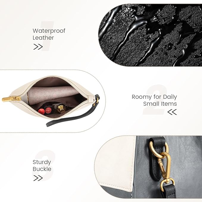 LOVEVOOK Laptop Bag for Women, 15.6 Inch Laptop Tote Bag, Vintage Leather Work Bags for Women, Waterproof Computer bag with Clutch Purse, Large Capacity Briefcase, Business Office Bag