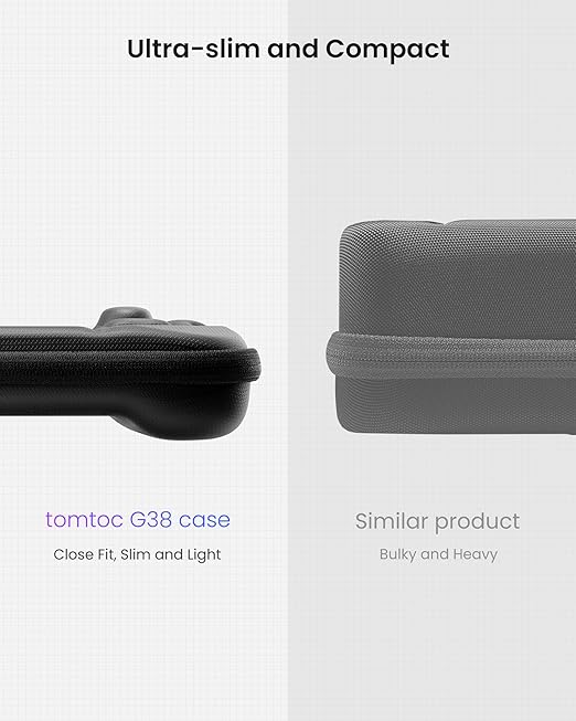 tomtoc Carrying Case Compatible with Steam Deck/OLED, Protective case, Hard Portable Travel Carrying bag for Steam Deck Console & Accessories, Shockproof, Travel friendly, Gray