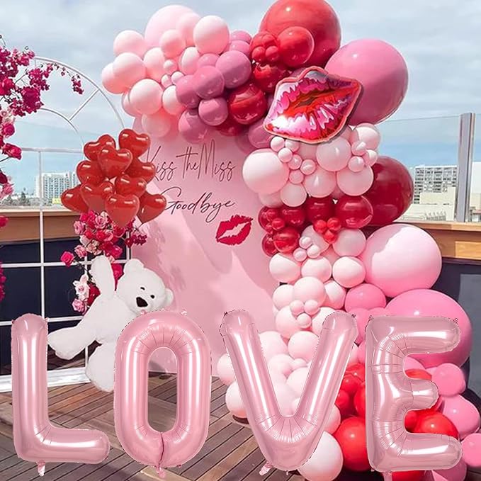 Pastel Pink W Balloon, 40 Inch Giant Baby Pink Mylar Helium Foil Letter W for Girls, Self Inflating Alphabet W Birthday Balloon for Women Anniversary Baby Shower Princess Party Decorations Supplies