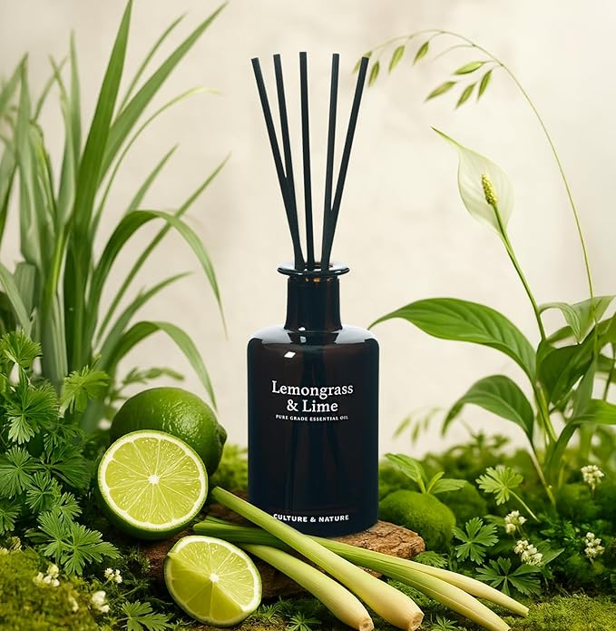 CULTURE & NATURE Pure Grade Essential Oil Diffuser (Lemongrass & Lime)