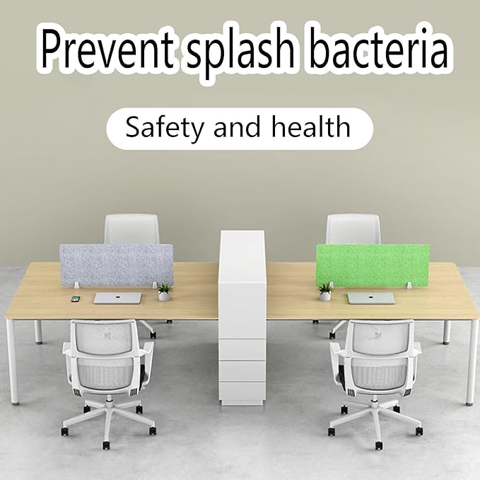 Desk Divider Sound Absorbing Panel and Sound Proof Dividers Privacy Shields for Student Desks and Desk Privacy Panels Cubicle Wall, Desk Divider for Students and Office Orange 30 * 80cm