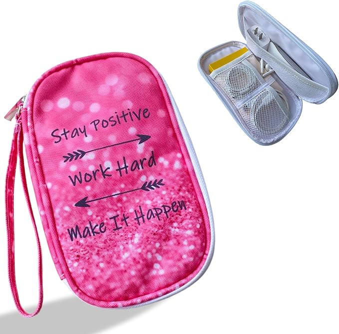 Electronics Organizer Travel Case, Cable Organizer Travel Essentials Tech Pouch,Suitable for Charger, Cable, Phone，Flash Drive,Encourage