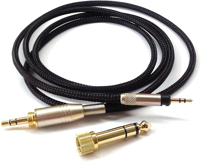 NewFantasia Replacement Audio Upgrade Cable Compatible with Sennheiser HD598, HD598Cs, HD560s, HD598SE, HD620S, HD400PRO, HD599, HD569, HD579, HD505 Headphones 1.5meters/4.9feet