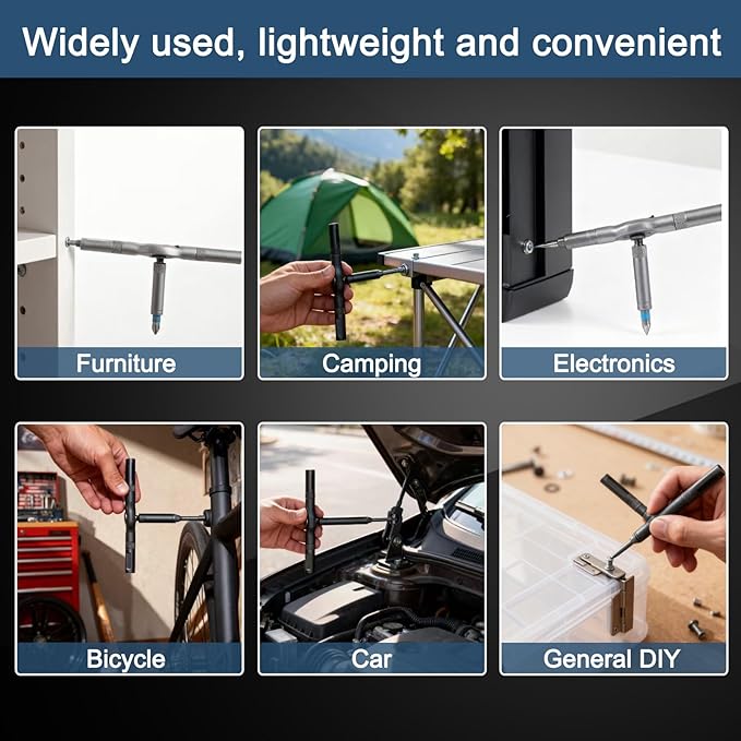 Nizekopen 42 - in - 1 Magnetic Screwdriver Set: DIY Ratchet with Detachable Handle. Multi - bit Drive. Compact, Portable Tool Kit for Computer, Bicycle, Furniture Repair