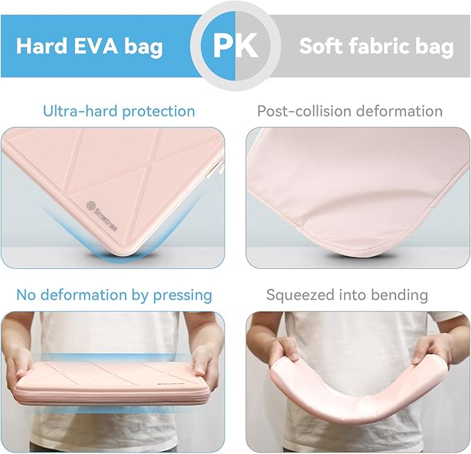 Smatree Hard Sleeve Case Compatible for 14 inch ASUS Vivobook 14X/Flip14/S 14Flip, for ExpertBook B5 Flip, for Zenbook Duo 14, for Chromebook Flip CX3, for ASUS L410/ROG Zephyrus G14, Pink (X8252TP)